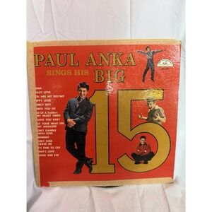 VTG Paul Anka sings his big 15 Lp Vinyl Record  1960 Paramount